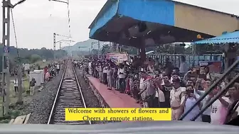 A remarkable compilation of inaugural run of the Bhubaneswar-Rourkela #VandeBharatExpress