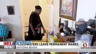 Floodwaters leave permanent marks on Daytona Beach home