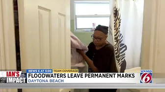 Floodwaters leave permanent marks on Daytona Beach home