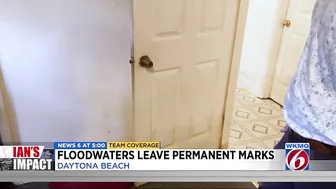 Floodwaters leave permanent marks on Daytona Beach home