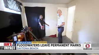 Floodwaters leave permanent marks on Daytona Beach home