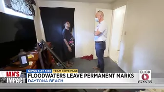 Floodwaters leave permanent marks on Daytona Beach home