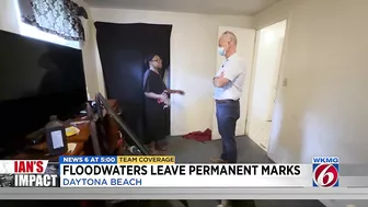 Floodwaters leave permanent marks on Daytona Beach home