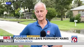 Floodwaters leave permanent marks on Daytona Beach home