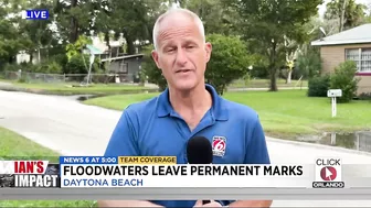 Floodwaters leave permanent marks on Daytona Beach home