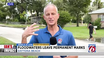 Floodwaters leave permanent marks on Daytona Beach home