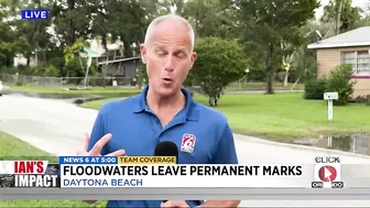 Floodwaters leave permanent marks on Daytona Beach home