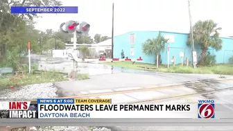 Floodwaters leave permanent marks on Daytona Beach home