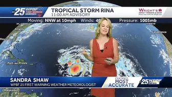 Tropical Storm Rina forms in Atlantic Ocean