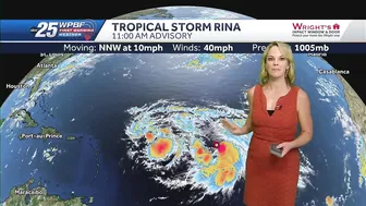 Tropical Storm Rina forms in Atlantic Ocean