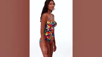 Lauren Ralph Lauren Bold Floral Print Bikini Bottom | SwimOutlet.com