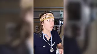 RIP IN THE GLOVE ???????? (paint) funny nurse tiktok vid