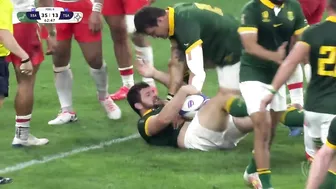 Springboks triumph in ten-try thriller | South Africa v Tonga | Rugby World Cup 2023 Highlights