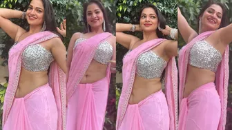 Actress & Model #Aswini_sri in pink saree ???????????????????? | Aswini sri photoshoot ???? ???? Video