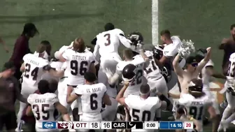 UOttawa with a 55-yard field goal chance to beat Carleton in the 54th Panda Game | CBC Sports