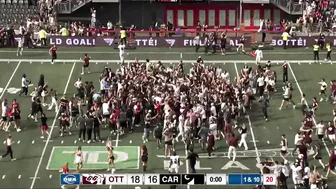 UOttawa with a 55-yard field goal chance to beat Carleton in the 54th Panda Game | CBC Sports