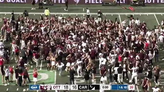 UOttawa with a 55-yard field goal chance to beat Carleton in the 54th Panda Game | CBC Sports