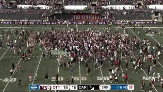 UOttawa with a 55-yard field goal chance to beat Carleton in the 54th Panda Game | CBC Sports