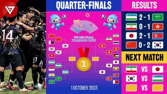 Quarter-finals Results: Asian Games 2023 as of 1 October 2023