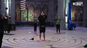 This iconic SF cathedral hosts weekly yoga sessions