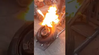 stubborn car tyre stretching via FIRE method FAILS!!!???????????????????????????? part 1006