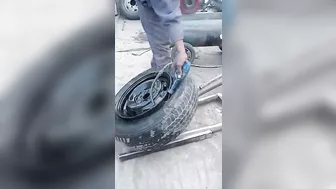 stubborn car tyre stretching via FIRE method FAILS!!!???????????????????????????? part 1006