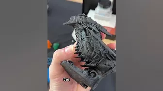 3D printed dragon BUT with a flexible resin in HIGH details