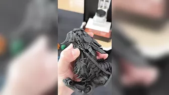 3D printed dragon BUT with a flexible resin in HIGH details