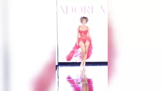 SLOMO PT6 ADORE ME LINGERIE RUNWAY SHOW ART HEARTS FASHION