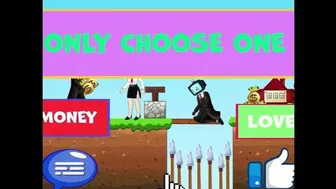 Help Skibidi Girl and Tv Woman Choose One? Love vs Money | Challenge! | Funny Animation #shorts