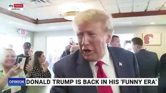 Donald Trump is back in 'full funny mode' amid his latest 'go at Biden'