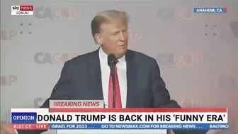 Donald Trump is back in 'full funny mode' amid his latest 'go at Biden'