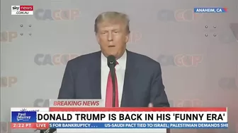 Donald Trump is back in 'full funny mode' amid his latest 'go at Biden'