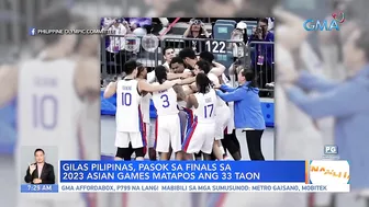 Gilas Pilipinas, pasok sa finals sa 2023 Asian Games matapos ang 33 taon | UB