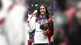 Shanti Pereira lands in Singapore to warm welcome after Asian Games triumph