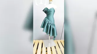 Step by Step Draping a Mini Satin Dress | Dress Design Compilation????✨ | #Shorts