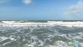 Lots of Waves this Morning at the Beach in North Naples, FL 10.29.21