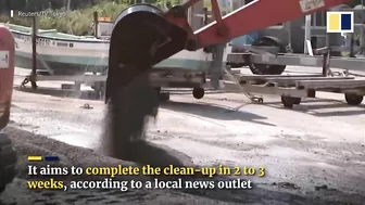 Pumice stone accumulation on Okinawa beach ‘disastrous’ for village