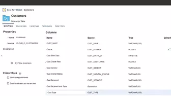 Create Your Initial Data Model From Relational Sources in Oracle Analytics