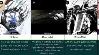 Most Powerful Weapons In Anime