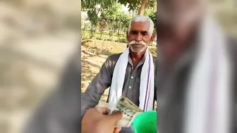 1 मिनट मे 5 भेलपुरी बना दी तो 500/- Rs Challenge to 65 year old baba | Faridabad | Street food india