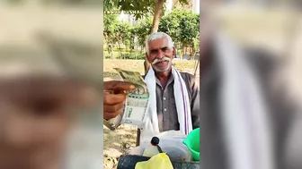 1 मिनट मे 5 भेलपुरी बना दी तो 500/- Rs Challenge to 65 year old baba | Faridabad | Street food india