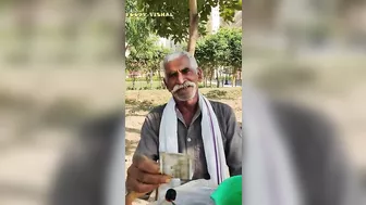 1 मिनट मे 5 भेलपुरी बना दी तो 500/- Rs Challenge to 65 year old baba | Faridabad | Street food india