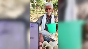 1 मिनट मे 5 भेलपुरी बना दी तो 500/- Rs Challenge to 65 year old baba | Faridabad | Street food india