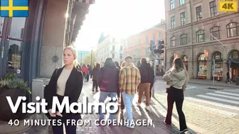 How To Travel To Malmö Sweden From Copenhagen ???????? Only 40 Minutes Away! Visit Malmö, Sweden 4k Tour