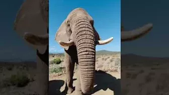 Listen to an elephant saying ‘Thank You’ ???? - sound on. #elephant #travel #southafrica #nature