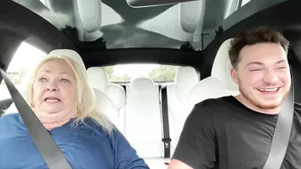 THE FUNNIEST TESLA MODEL S PLAID LAUNCH REACTION EVER!