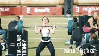 WATCH HER WORK — Tia-Clair Toomey, 260-lb Bella Complex