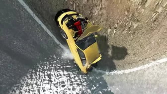 Cars vs Giant Pit Deep Water BeamNG.Drive #13