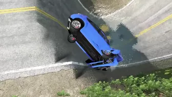 Cars vs Giant Pit Deep Water BeamNG.Drive #13